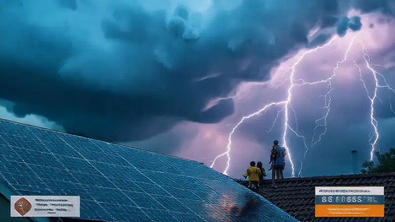 Paneles solares enfrentan una tormenta peligrosa