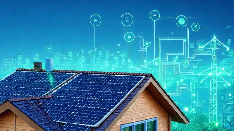 Energía solar doméstica, inteligente y futurista