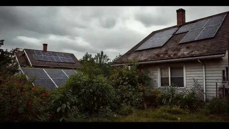Un hogar decae ante el sol
