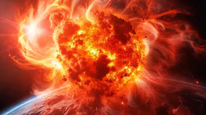Erupciones solares iluminan dramáticamente la atmósfera