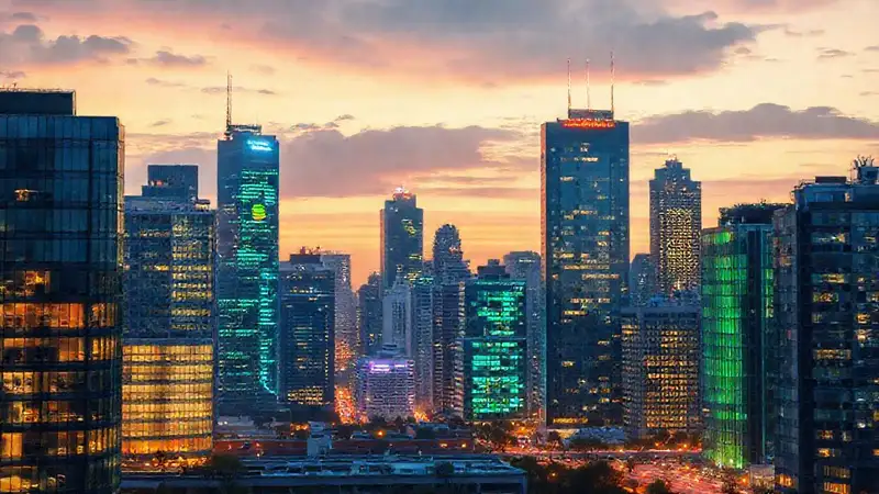 La ciudad moderna brilla con éxito