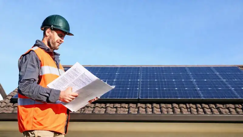El técnico reporta la validación solar