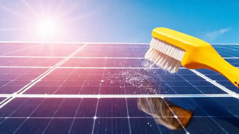 Paneles solares brillan bajo un cielo limpio