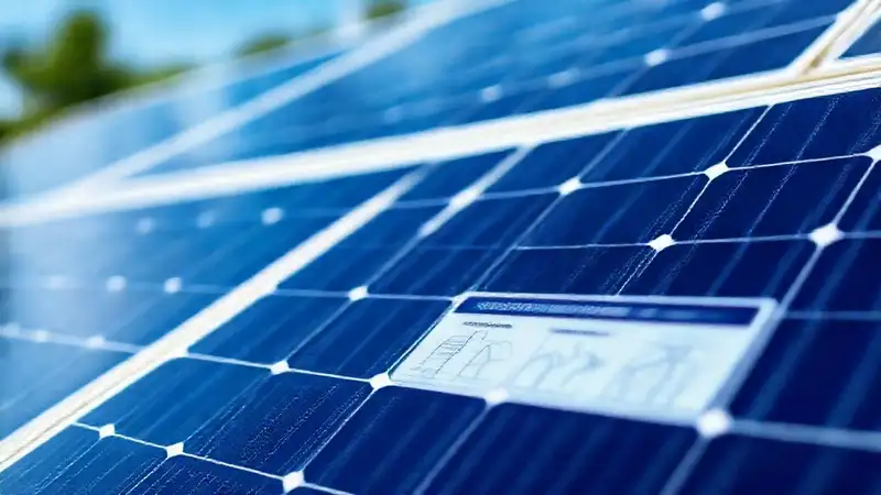 Paneles solares: diagrama técnico informativo