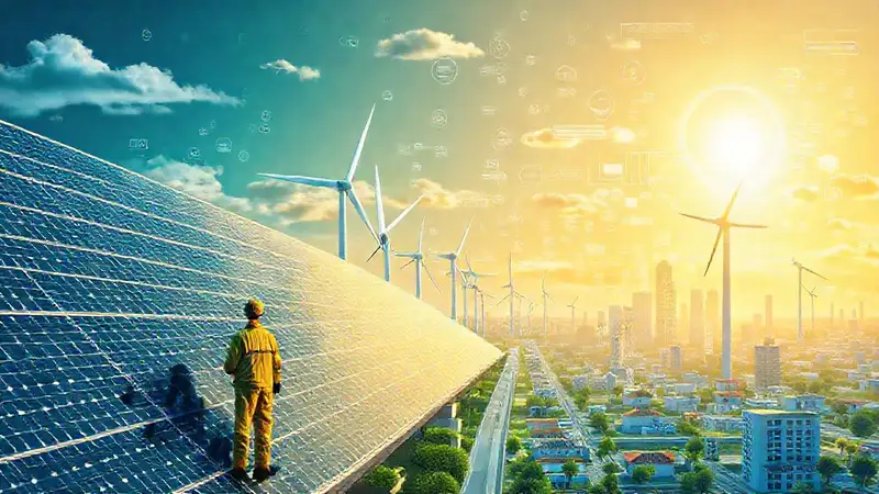 Energía limpia impulsa una ciudad futurista