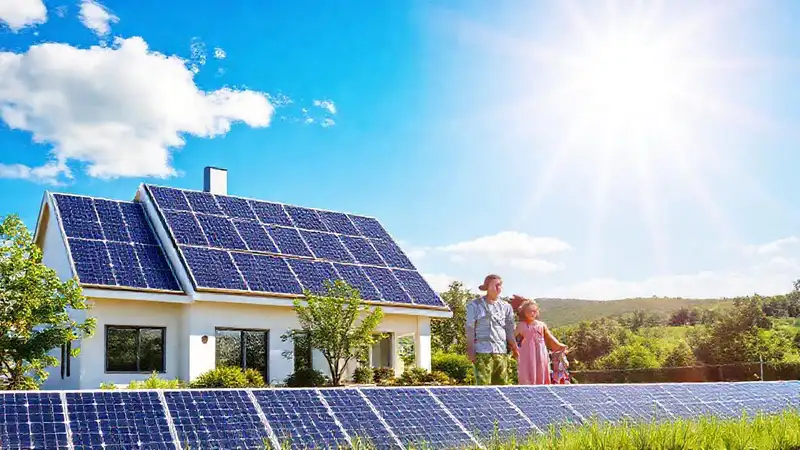Energía solar impulsa un futuro feliz