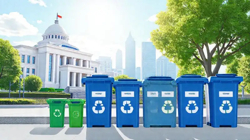 Gobierno limpio y reciclaje moderno
