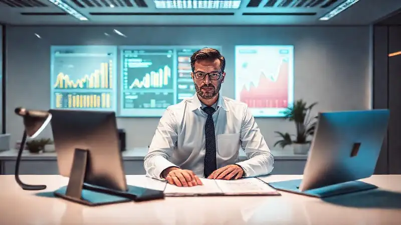 Oficina moderna: datos y profesionalismo