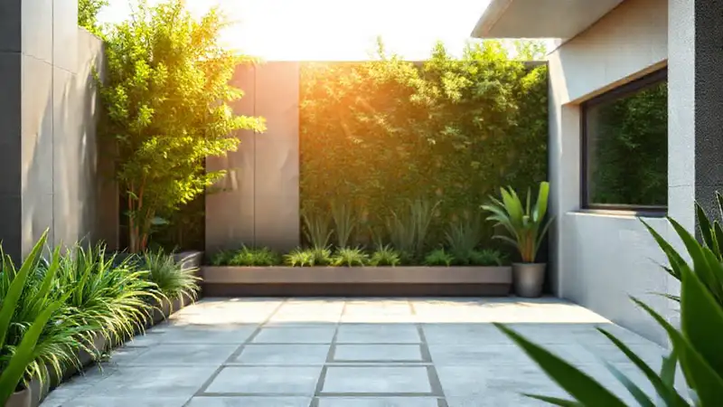 Un patio moderno
