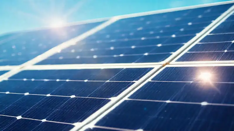 Paneles solares brillan bajo el sol