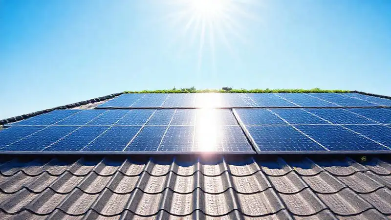 Techos reflectantes y sostenibles brillan intensamente