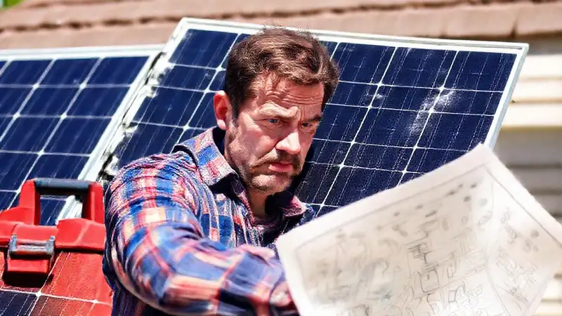 El dueño frustrado arregla su panel roto