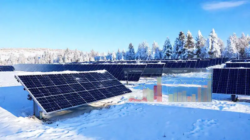 Investigación fotográfica de paisajes invernales con energía solar