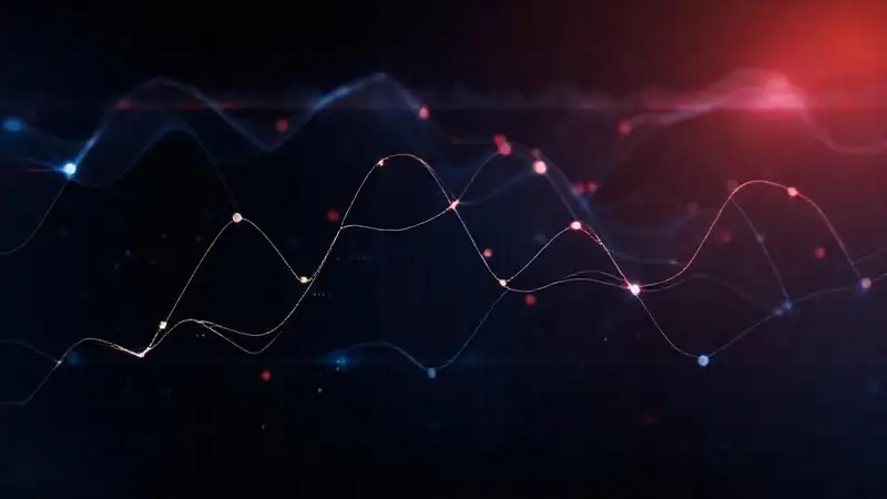 Visualización analítica futurista y dinámica