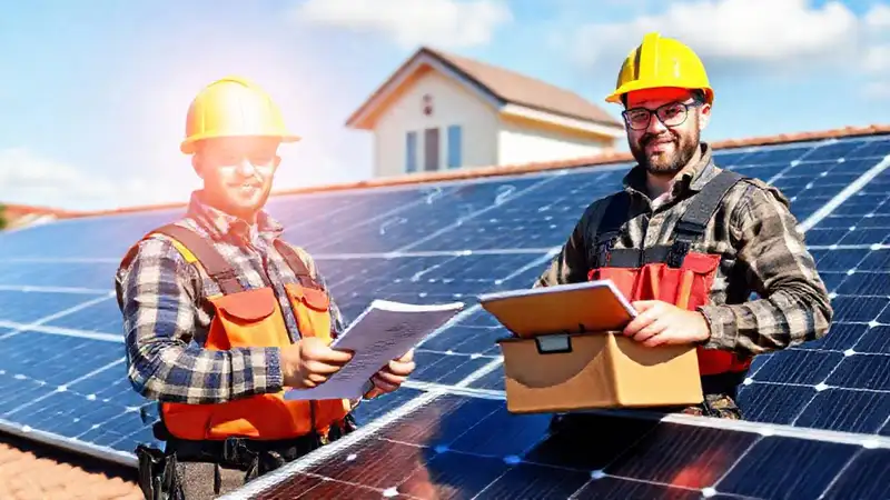 Instalación solar confiable en tejado