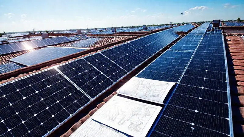 Paneles solares modernos generan energía limpia