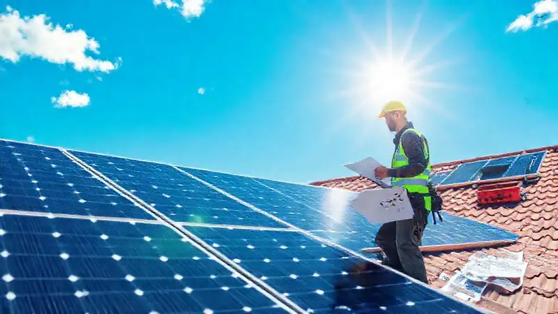 Técnicos instalaron paneles solares profesionalmente