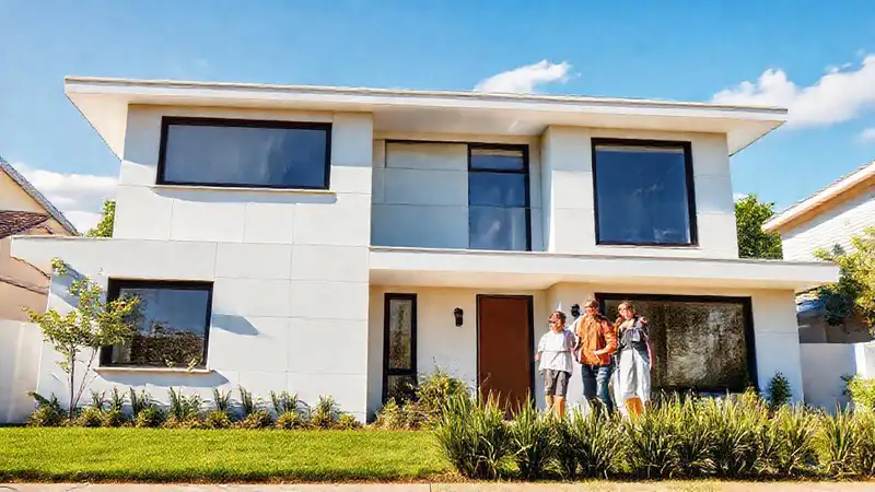 Una casa moderna atractiva valora mucho