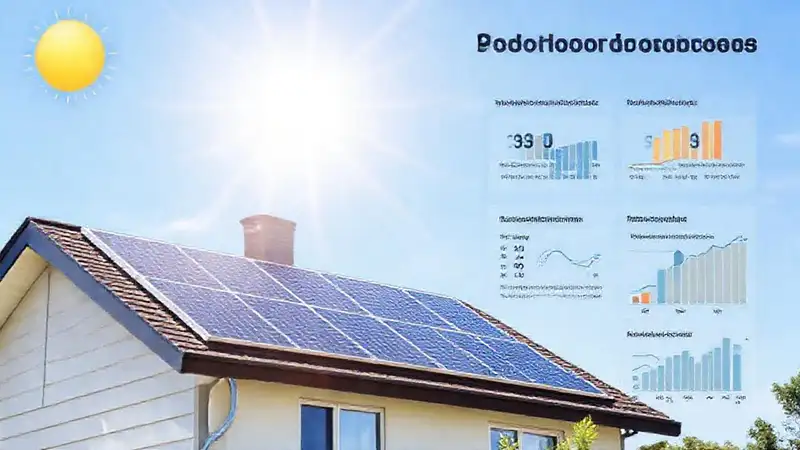 Paneles solares comparan eficiencia energética moderna