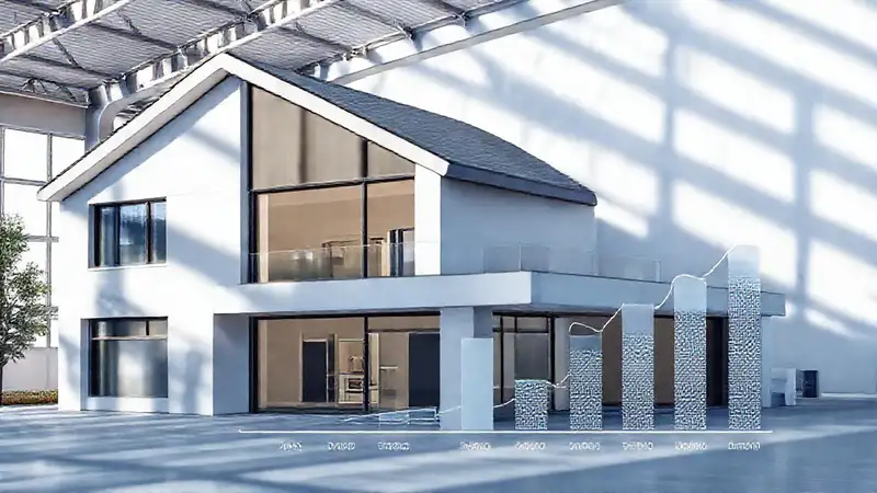 Diseño profesional compara edificios y datos