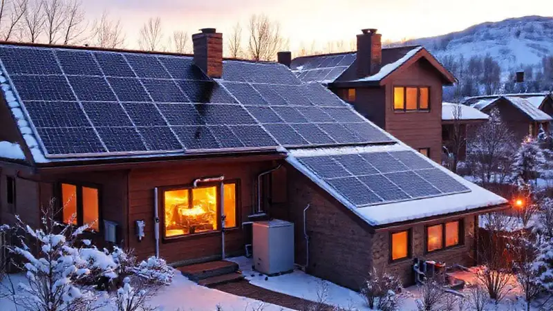 Hogares modernos usan energía solar eficiente