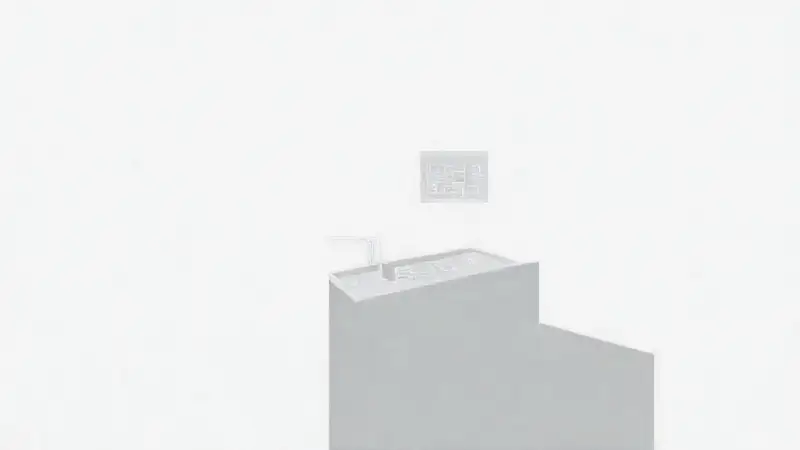 Diseño arquitectónico moderno, plano técnico minimalista