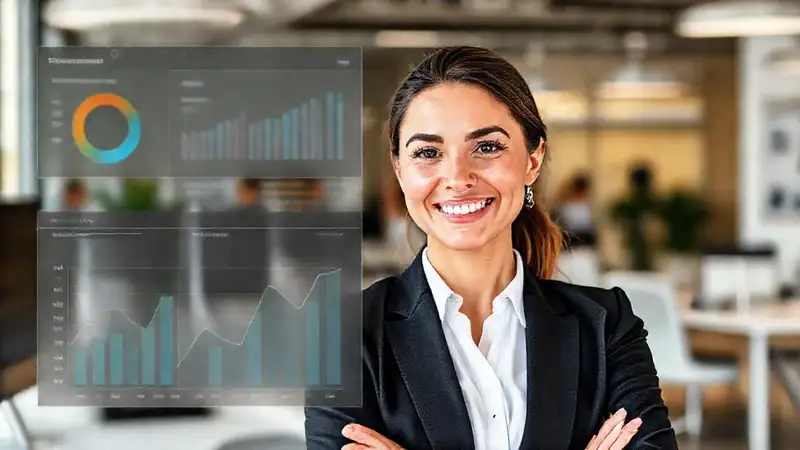 Éxito empresarial impulsado por datos y clientes