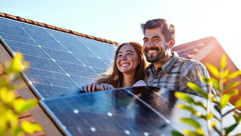 Paneles solares ofrecen energía verde y esperanza
