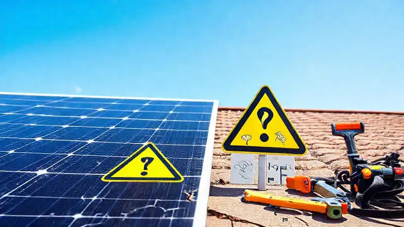 Panel solar roto requiere asistencia urgente
