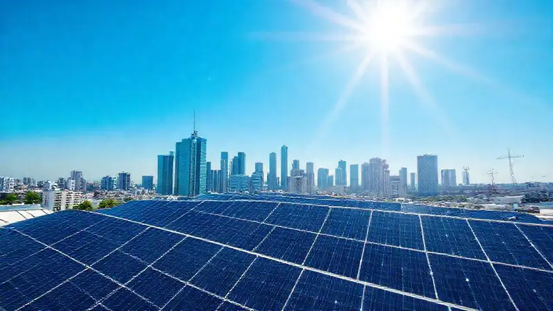 Energía solar impulsa ciudades modernas