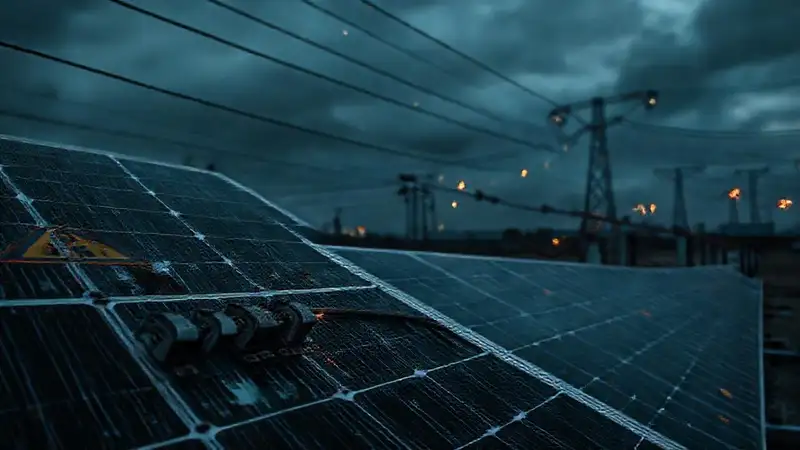Paneles solares deteriorados amenazan la oscuridad