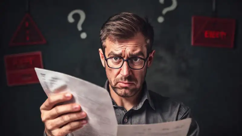 El hombre enfrenta problemas financieros preocupantes