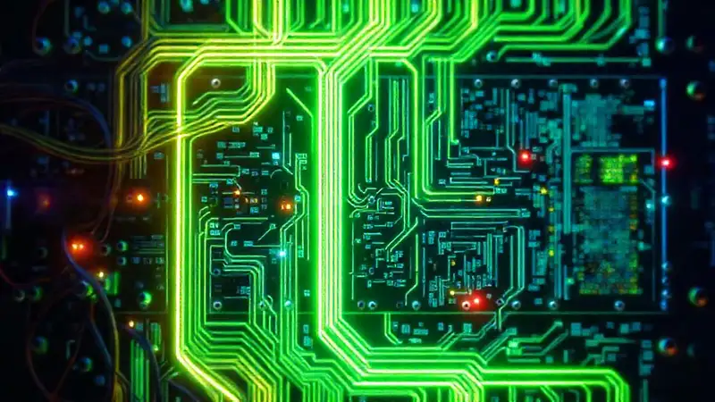 Placa de circuito digital y energía