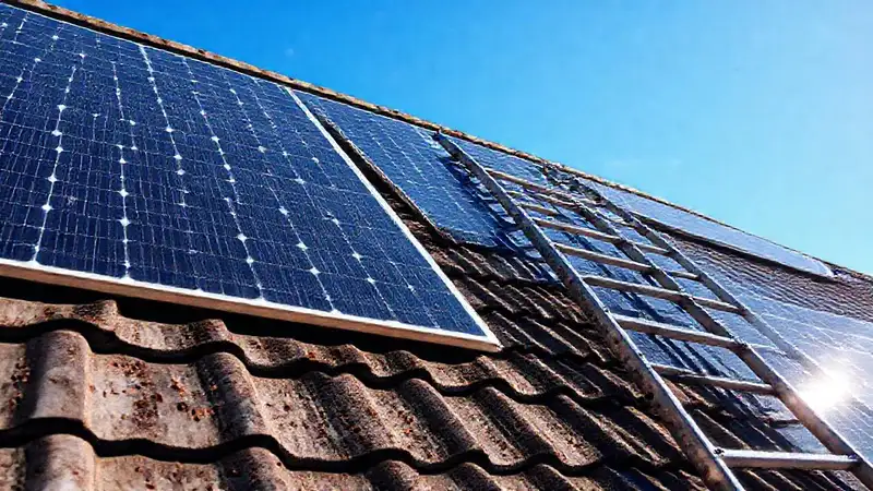 Paneles solares muestran el paso del tiempo