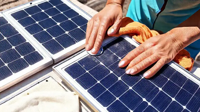 Limpieza solar con métodos eficientes