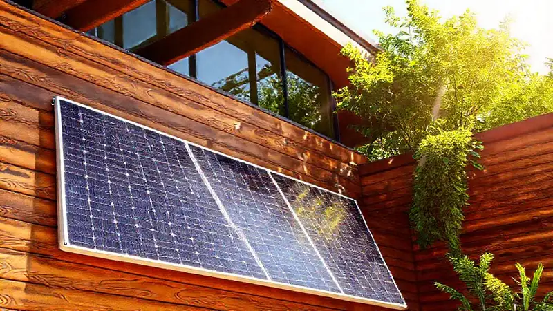 Paneles solares modernos invitan a la serenidad