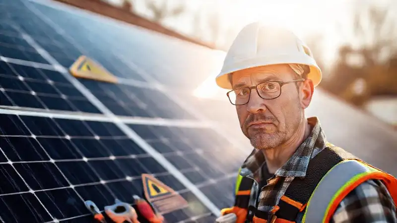 Instalación solar requiere precaución y cuidado