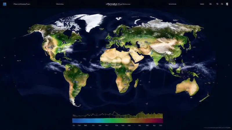 Mapa mundial visualiza climas diversos