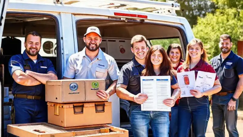 Instaladores profesionales satisfacen clientes confiados