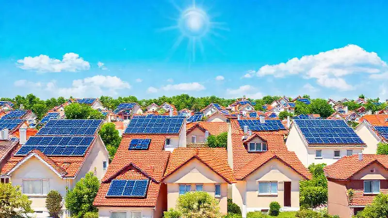 Paneles solares ofrecen energía limpia y moderna