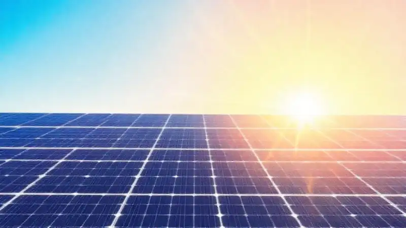 Paneles solares generan energía bajo el sol