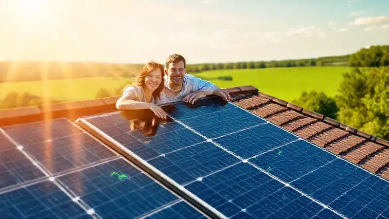 Paneles solares traen felicidad y energía limpia