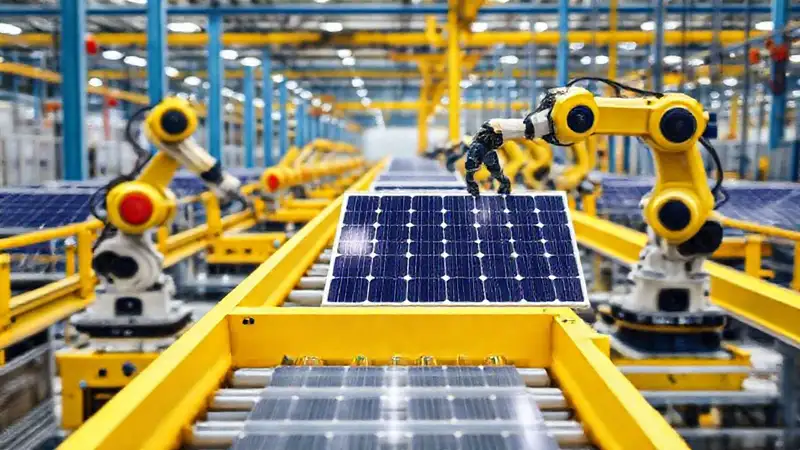 Reciclaje solar robótico genera energía limpia