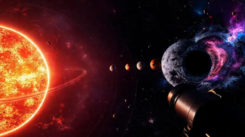 El sistema solar exhibe belleza y caos