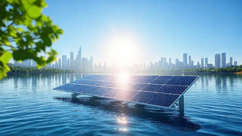 Paneles solares reflejan un futuro limpio