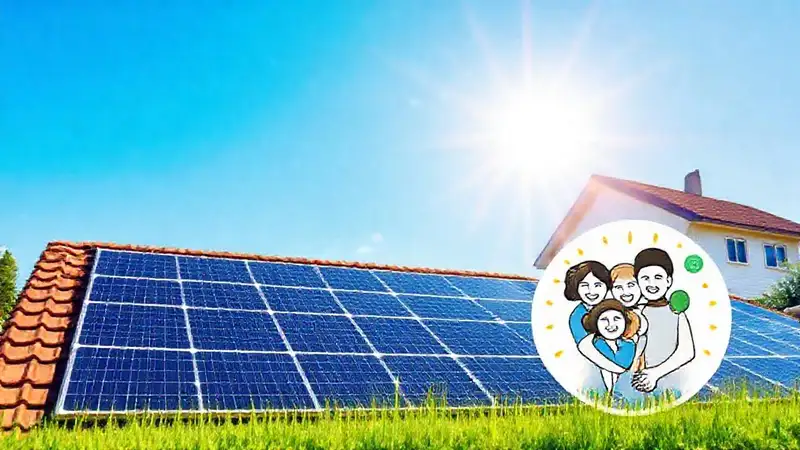 Paneles solares ofrecen energía limpia y feliz
