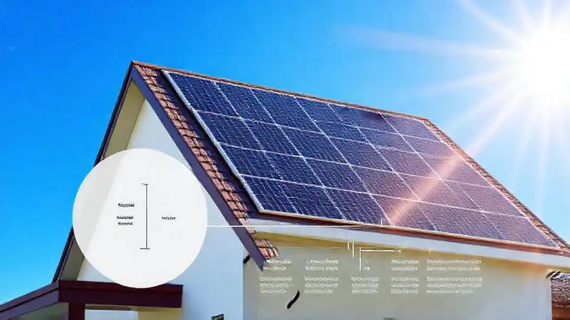 Paneles solares iluminan una casa moderna