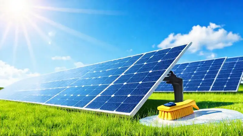 Paneles solares limpian con la luz