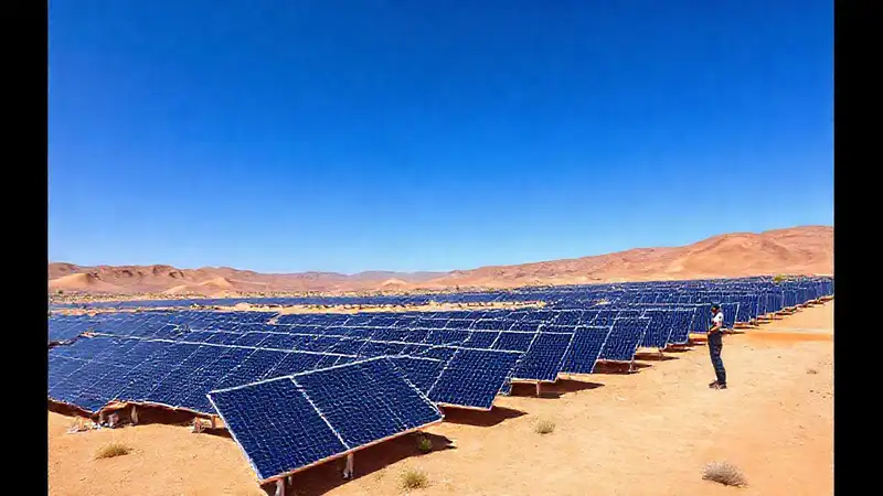 Paneles solares brillan en un futuro sostenible