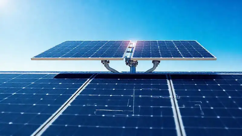 Panel solar dual axis: diseño técnico futurista